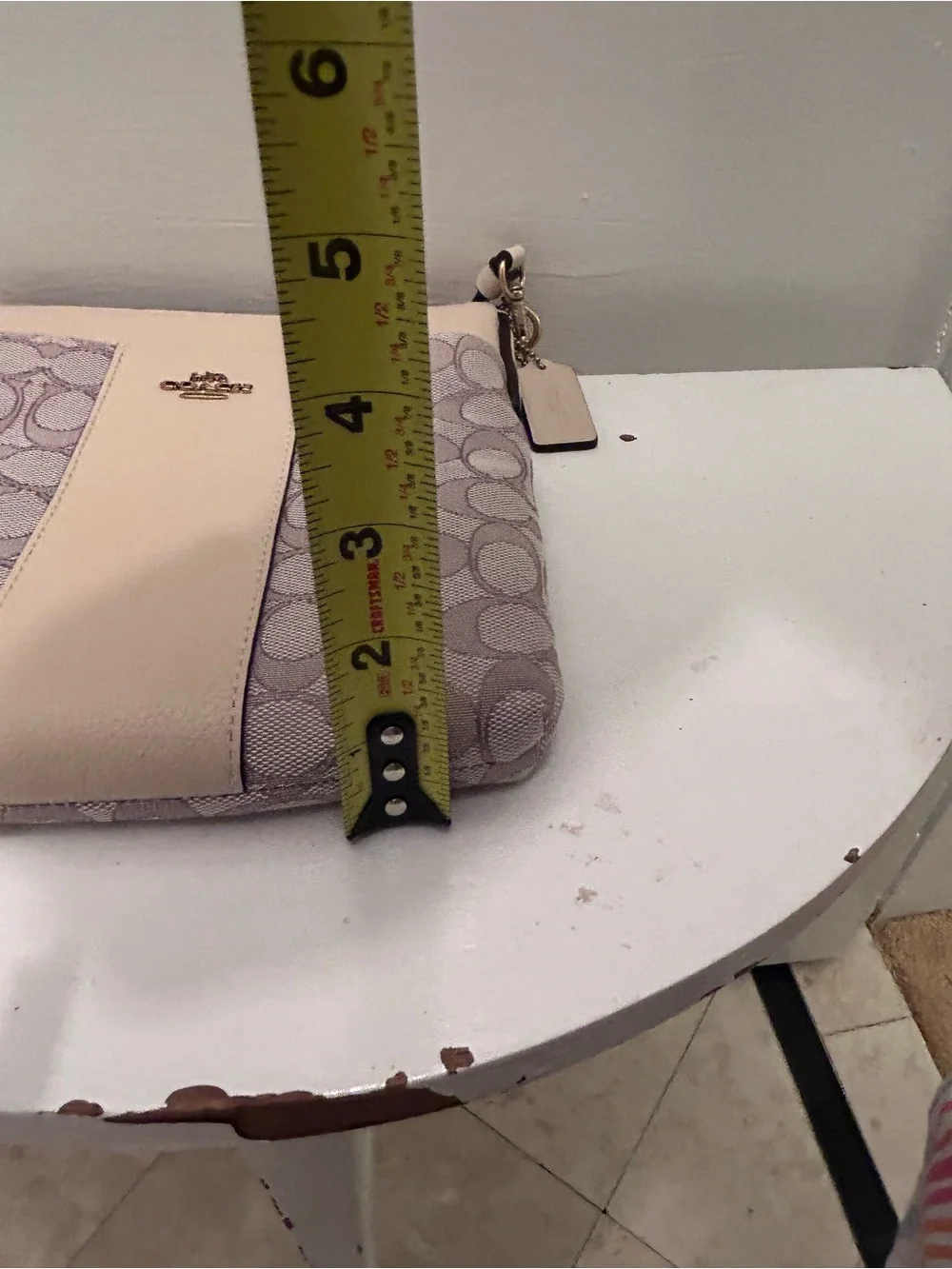 NWT! COACH Signature Jacquard Kitt Stone Ivory Messenger Crossbody Bag